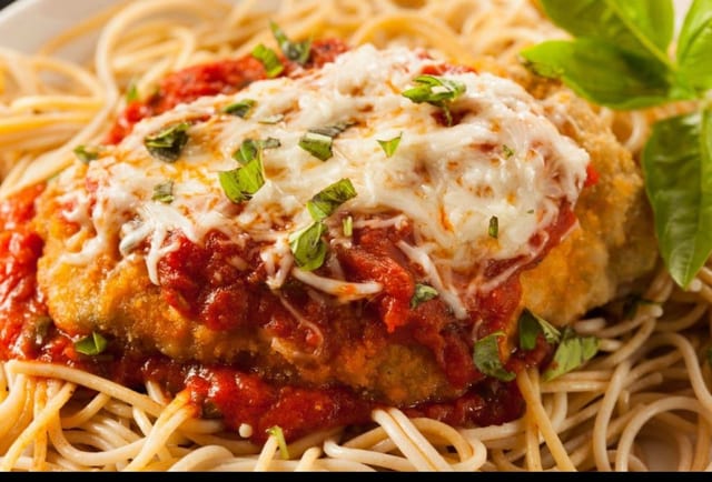 Chicken Parmigiana.