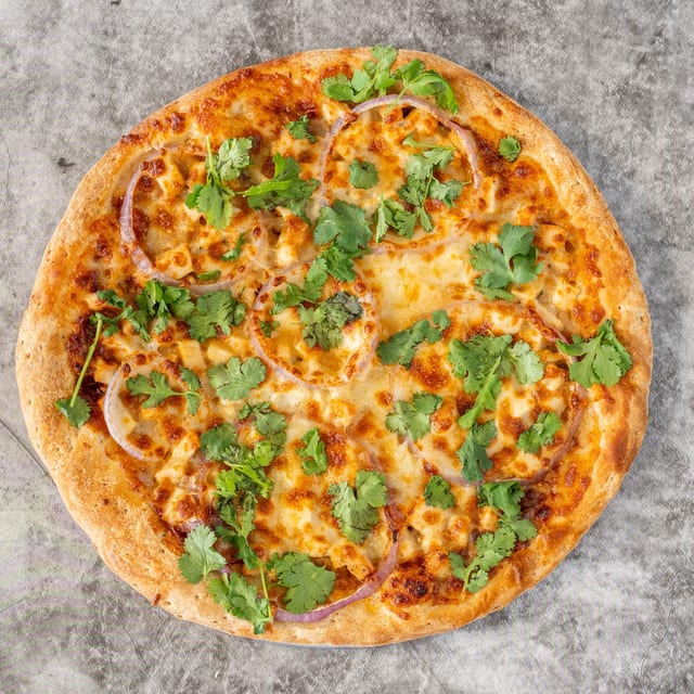BBQ Chicken Pizza.