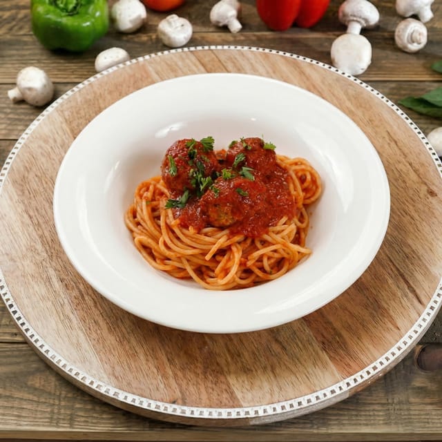 Pasta with Meatballs.