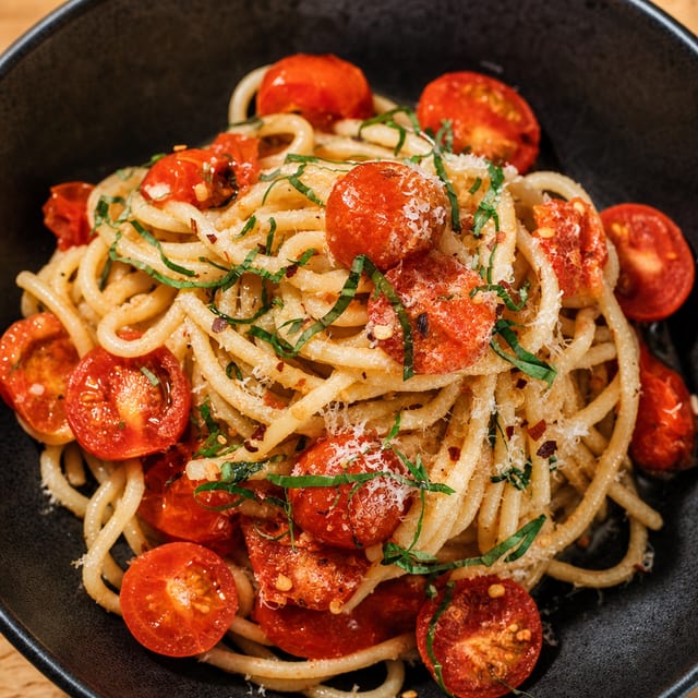 Tomato Basil Pasta.