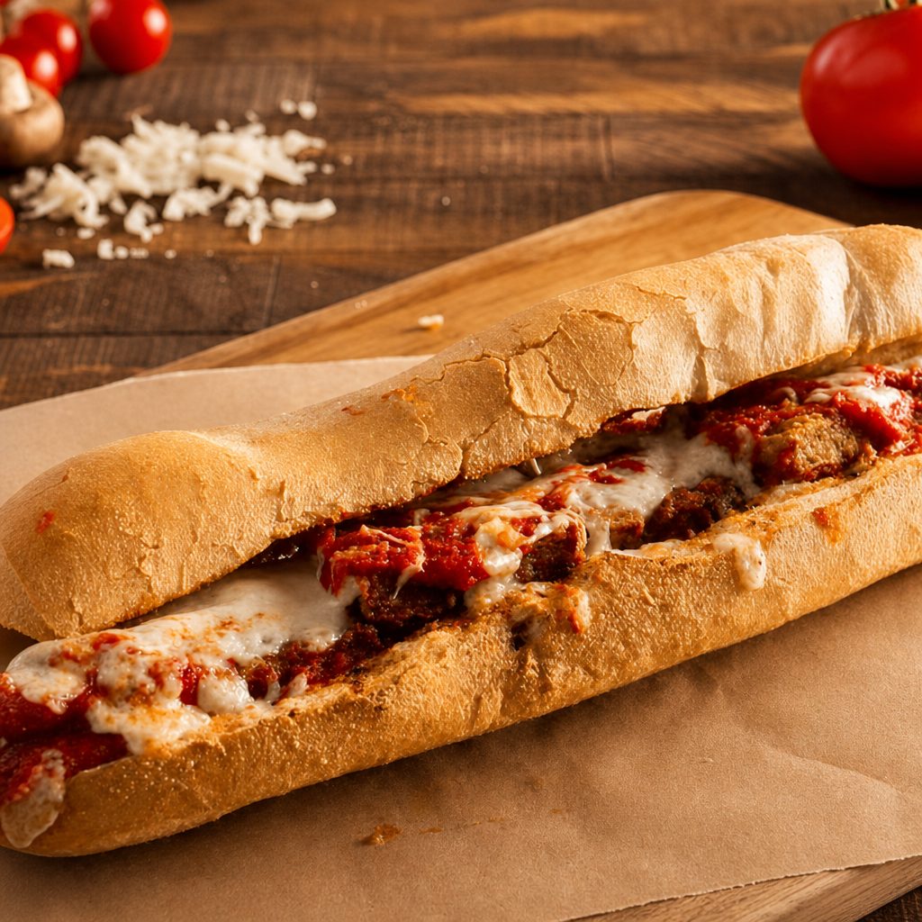 Chicken Parmigiana Sub.