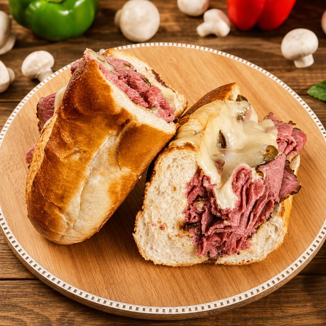 Hot Pastrami Sub.