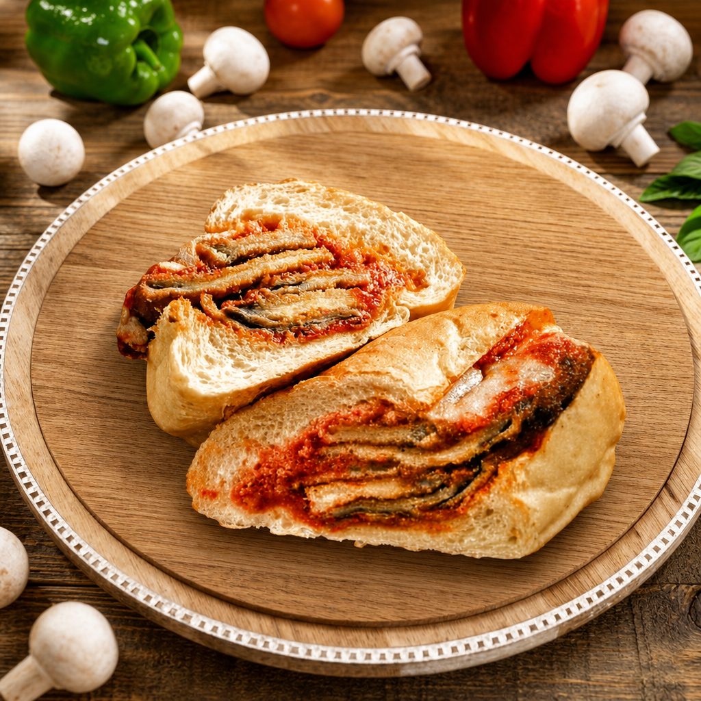 Eggplant Parmigiana Sub.