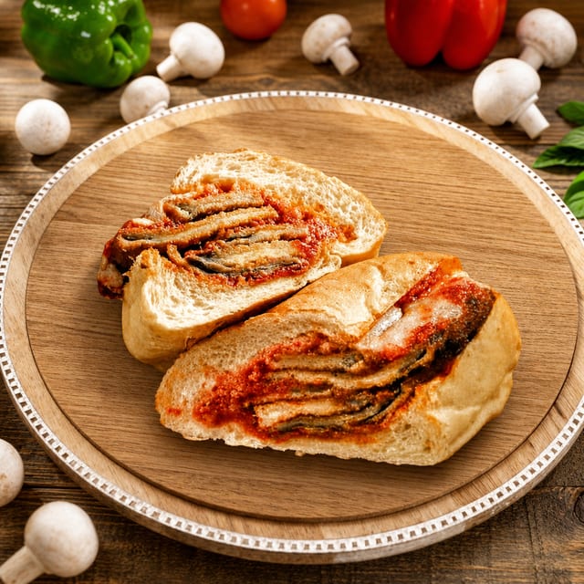 Eggplant Parmigiana Sub.