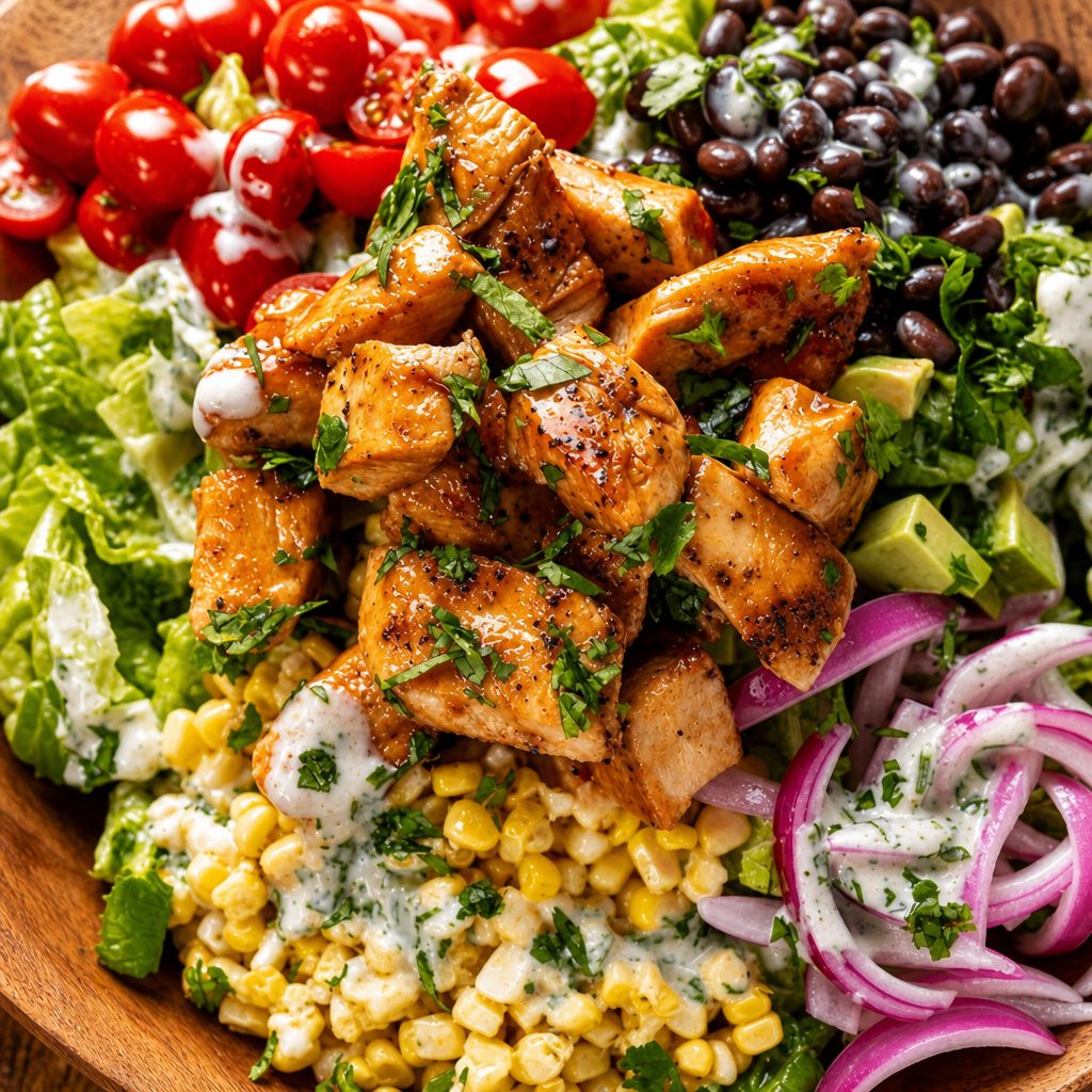BBQ Ranch Chicken Salad.