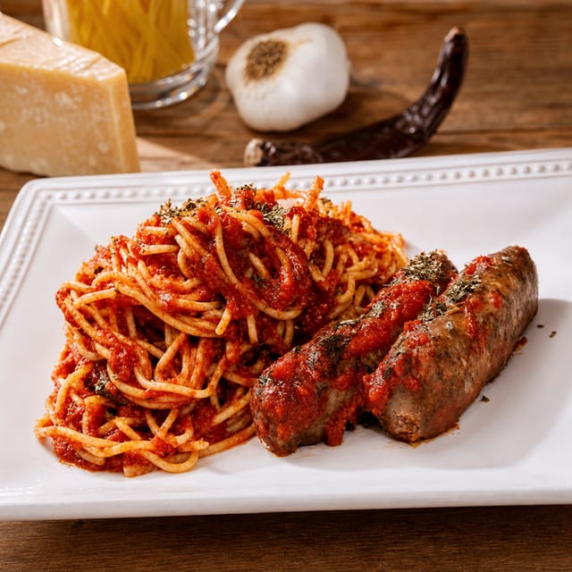 Pasta with Sausage.