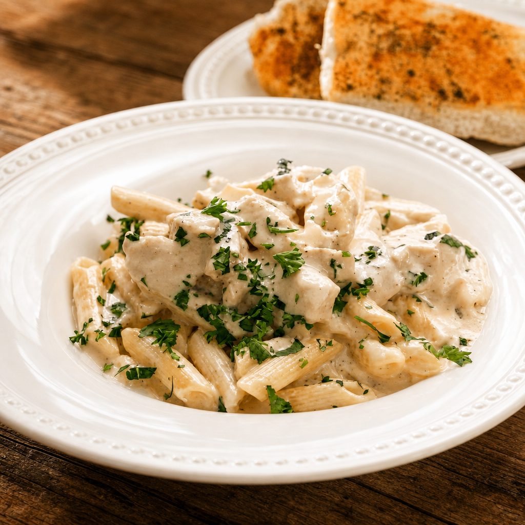 Fettuccine Alfredo.