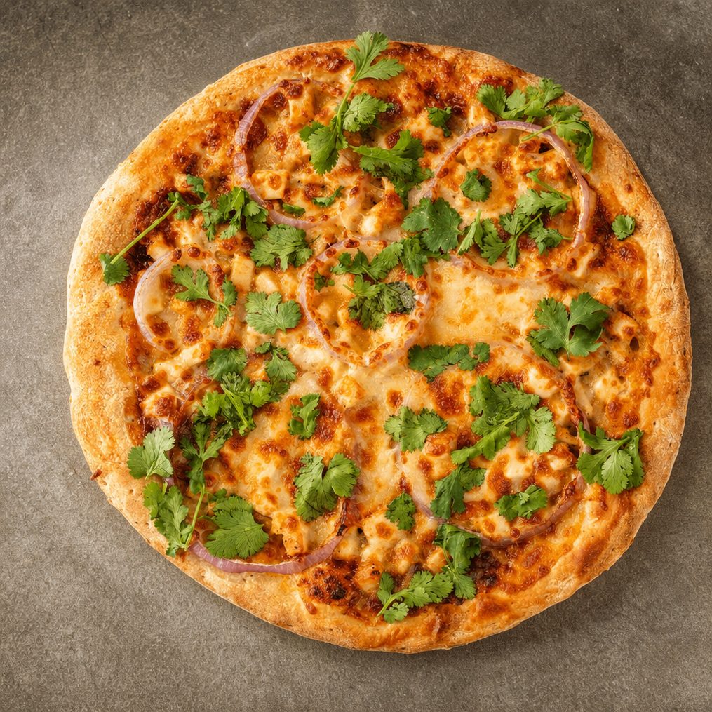 BBQ Chicken Pizza.